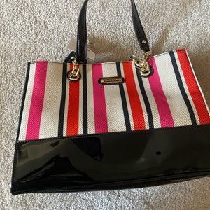Ann Klein tweed multi colored medium tote